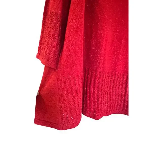 Briggs Plus Size 3X Red Sweater – Holiday Ready Knit Top - Picture 7 of 7